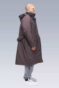 OEM Service New Men's Overhead Light Weight Cyberpunk Techwear Jacket <b>Japanese</b> Streetwear Zip-up Canvas Long Hooded Jacket - Product Image 3