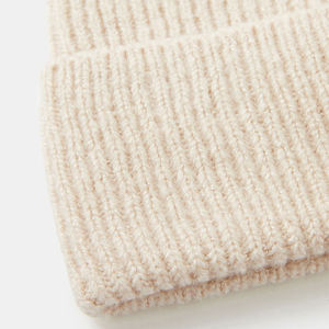 <b>Women</b> Ribbed <b>Knit</b> Beanie <b>Hat</b> Warm Cuffed Winter Stretch Skull Cap Custom Embroidery Logo Knitting Beanie <b>Hat</b> For Outdoor - Product Image 3