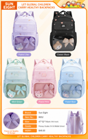 SUN EIGHT Sac à dos Ita Bag de style coréen pour filles et adolescentes, sac à dos imperméable pour l'école primaire, modèle 8652