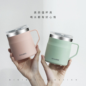 Bandes créatives 304 acier inoxydable <span class=keywords><strong>Malke</strong></span> tasse tasse à eau bureau avec une poignée tasse à café haute valeur faciale cadeau de groupe - Product Image 3