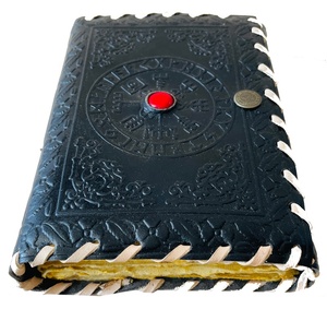 Diario de cuero grande Vintage con cierre sin forro de piedra Cuaderno de bocetos encantador para regalo de escritura y dibujo de mujer - Product Image 3