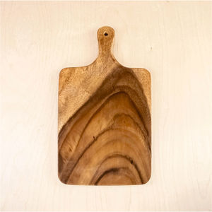 Planche à découper ronde en bois pour la cuisine, passe au lave-vaisselle et est facile à nettoyer - Product Image 4