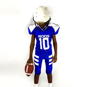 Uniforme de football américain par sublimation cousu avec nom d'équipe pour adultes 100% polyester à manches courtes tailles disponibles - Product Image 2