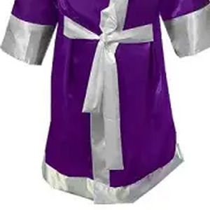 OEM Wholesale Boxing Robe with Custom Logo Solid Color <b>Polyester</b>/<b>Rayon</b> 300g <b>Fabric</b> Unisex Digital Print New Arrival Low MOQ - Product Image 5