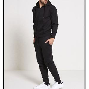 Charcoal Color Fleece Zipper Survêtement Survêtement Hommes s Travis Hoodie Pantalon Hommes Survêtement Sport Suit Sweat À Capuche - Product Image 3