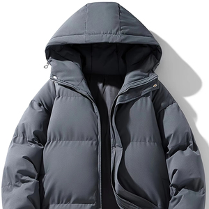 Chaqueta acolchada para hombre hecha a medida 2024, abrigo de invierno impermeable de alta calidad con decoración de piel, precio al por mayor - Product Image 1