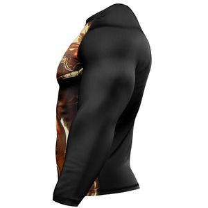 Qualité supérieure MMA Rashguard BJJ Compression Shirt Gym Fitness Grappling Wear Logo personnalisé Sublimation Fight Gear - Product Image 6