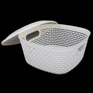 <b>Plastic</b> <b>Basket</b> With Cover - Fawn - Product Image 3