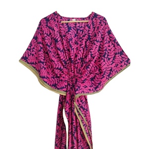 ชุดนอนผ้าไหมสไตล์วินเทจสำหรับผู้หญิง, ชุดนอนรีไซเคิลคาฟตันเสื้อคลุมแขนยาวสำหรับเจ้าสาวซักได้ตามธรรมชาติขนาดพิเศษ - Product Image 1