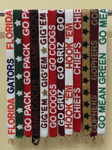 Beaded Purse <b>Strap</b> <b>Bag</b> <b>Strap</b> Sorority Gameday <b>Strap</b> Customized <b>Strap</b> with Detachable Hooks - Product Image 6