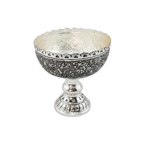 Juego de 2 tazones de Metal para el hogar, Juego de 2 tazones para servir fruta seca, para Hotel y restaurante, con acabado dorado y forma de hoja - Product Image 4