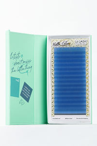 Extensions de cils en soie bleu bleuet coloré, étiquette privée, cils individuels, vente en gros, vison, étiquette privée, logo personnalisé - Product Image 2