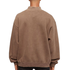 เสื้อฮู้ดดี้ผ้าฟลีซหนาน้ำหนัก 380GSM ทรงโอเวอร์ไซส์ สไตล์วินเทจ ทรงปกติ ล้างสีแบบแอซิดวอช คอกลม ใส่ได้ทั้งชายและหญิง สำหรับฤดูใบไม้ผลิ เป็นมิตรต่อสิ่งแวดล้อม - Product Image 4