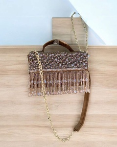 Embrague de hombro cruzado de cadena única Vintage de lujo para mujer elegante regalo de devolución de boda accesorio de moda para fiesta - Product Image 1