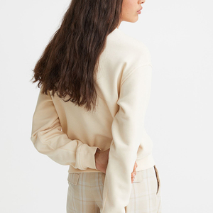 Wholesale Custom Made Logo Print Plain Blank Long Sleeve <b>Crewneck</b> Pullover Unisex Women Cotton Winter Sweatshirt - Product Image 5