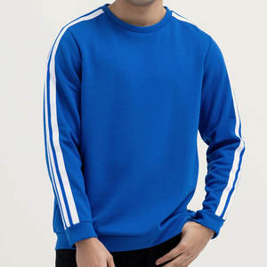 Hot Design OEM Custom Made Men Sweatshirt Low MOQ Mangas térmicas a rayas Estilo Men Wear Sudadera Made In Pakistan - Product Image 2