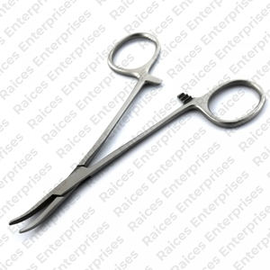 Fórceps curvos para mosquitos hemostáticos de acero inoxidable fórceps para mosquitos quirúrgicos de bloqueo hemostático para instrumento médico - Product Image 5