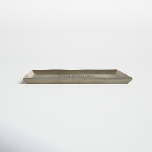 Ensemble de plateau de service rectangulaire bleu vif avec finition brillante et texture unique idéal pour présenter des collations et améliorer la décoration - Product Image 4