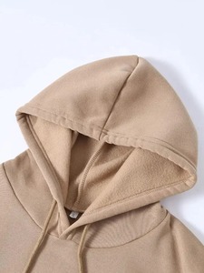 Ensemble sweat-shirt et pantalon de survêtement en molleton d'hiver uni, sweat-shirt à lavage acide, manches régulières, survêtement personnalisé pour hommes - Product Image 3