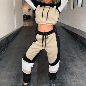 ชุดวอร์มผ้าฝ้าย2ชิ้นคุณภาพสูงสำหรับสตรีทแวร์โอเวอร์ไซส์ชุดจ๊อกกิ้งของผู้หญิงชุด2026 - Product Image 6