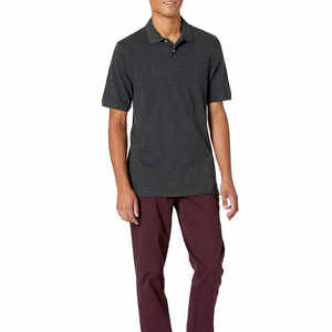 Camisas polo Camiseta polo Logotipo de moda suelto personalizado Camisetas Polo de cuello redondo Mangas cortas lavadas - Product Image 2