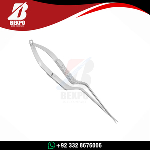 Tijeras Microquirúrgicas al por Mayor de 16.5cm con Mango de Bayoneta, Herramienta Quirúrgica Neurovascular Reutilizable de Acero Inoxidable - Product Image 5