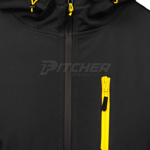 Trendy Breathable <b>Men's</b> Hooded Softshell <b>Jacket</b> <b>for</b> Winter-Customizable Design Windproof & Eco-Friendly - Product Image 4