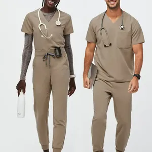 Durable cómodo OEM Mens médico Scrub Set Regular Fit enfermería uniforme Jogger estilo ropa de trabajo - Product Image 1