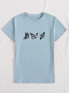 2025 camiseta informal de manga corta personalizada de alta calidad para mujer a la venta nuevas camisetas de tendencia - Product Image 4