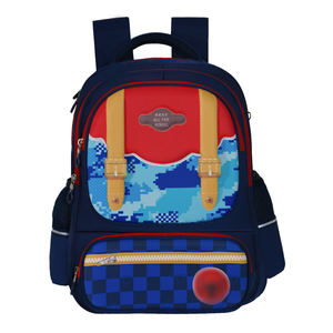 Sac d'école pour enfants modèle mignon en polyester 20-36L unisexe imperméable durable de haute qualité avec compartiments multi-zippés 13 pouces fabriqué - Product Image 1