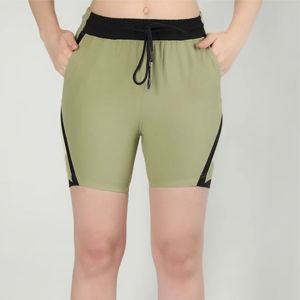 Pantalones cortos de carga de moda para mujer con bolsillos | Pantalones cortos casuales de cintura alta elásticos y transpirables | Perfecto para verano, Viajes - Product Image 6