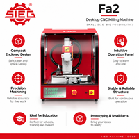 Mesin Penggilingan CNC Mini Vertikal Desktop SIEG Fa2, Mesin Penggilingan Tertutup Kompak untuk Laboratorium Pendidikan, Pelatihan, Fablab, Prototipe, dan Bengkel