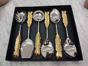 Ensemble de couverts ensemble de couverts en vaisselle de salle à manger Top vente en acier inoxydable en métal de haute qualité disponible en mariage personnalisé moderne - Product Image 4