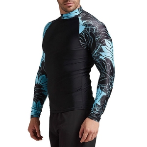 Camiseta de Compresión para Hombre, Camiseta de Surf con Protección Solar, Transpirable, 100% Algodón, Secado Rápido y Ecológica - Product Image 1