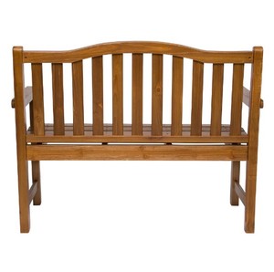 Banco de jardín de madera de teca para 2 personas, hecho en Indonesia - Product Image 3