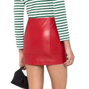 Mode décontractée pour femmes grande taille en cuir léger jupe en gros été hauts avec taille naturelle respirant - Product Image 6