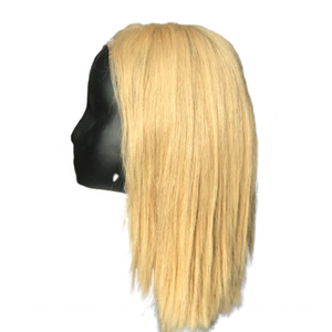 Hot Trending Rubio Virgen Remy Peluca con cierre de cabello Máquina recta natural Trama doble para mujeres negras de Vietnam - Product Image 1