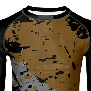Camiseta de compresión deportiva para gimnasio del fabricante, ropa deportiva de secado rápido con mangas completas, material de algodón 100% - Product Image 3