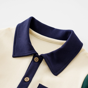 Nouveau T-shirt polo à manches longues pour enfants, printemps et automne, décontracté, sportif, en coton - Product Image 4