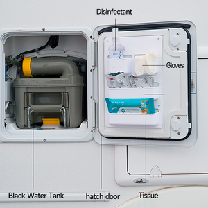 Organisateur de rangement pour porte de toilette à <span class=keywords><strong>cassette</strong></span> de camping-car, panneau multi-compartiments en ABS pour Thetford/Dometic, camping-car, <span class=keywords><strong>caravane</strong></span> - Product Image 4