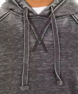 Prix bas Vente en gros Pull délavé à l'acide pour homme adulte Manches raglan High Street Fournisseur de sweats à capuche délavés vintage pour homme - Product Image 5