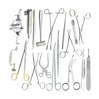 Ensemble d'instruments chirurgicaux 14 pièces, manuel, en acier inoxydable, réutilisable, kit médical de qualité hospitalière