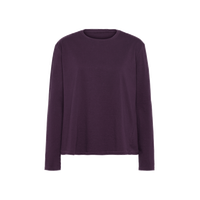 T-shirt décontracté à manches longues pour femme, de haute qualité, couleur unie, style vintage, pour usage quotidien, en tissu jersey, avec logo personnalisé, écologique, à découpes