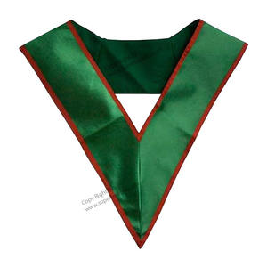 Cravate maçonnique en satin de l'Ordre de l'étoile de l'Est-[Noir] Colliers maçonniques Regalia Collarettes uniformes à vendre - Product Image 4