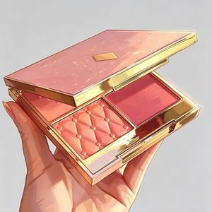 เครื่องสำอางแบรนด์หรู สีสันสดใส ติดทนนาน แก้มแดงระเรื่อ แป้งสีแดง แต่งหน้ากันน้ำ มีส่วนผสมของสมุนไพร - Product Image 4