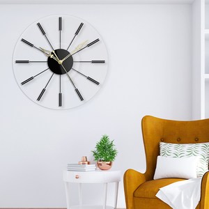 Simple Sun Light Luxury Modern <b>Marble</b> Panel Wall <b>Clock</b> Home Decor <b>Clock</b> Gothic Metal Modern Fancy and Decorative Gear Watch - Product Image 3