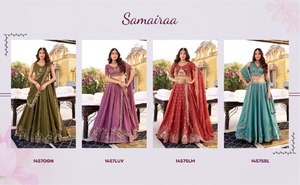 Lahenga choli dupatta ชุด vishnu K ดีไซน์แบบอินเดียแขนสั้นชนเผ่าอินเดียปักลายเรียงลำดับช็อคโกแลตทุกฤดูกาล - Product Image 6