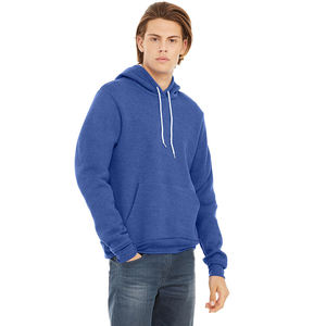 Sweat à capuche en molleton de couleur unie pour hommes en gros pour l'hiver Logo personnalisé et conception d'impression de broderie - Product Image 5