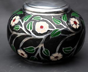 Adult Cremation Urns for Male/Female Funeral Urn for Human Ashes Decorative Urns for Ashes <b>Large</b> <b>Keepsake</b> <b>Box</b> (Multi Black) - Product Image 4