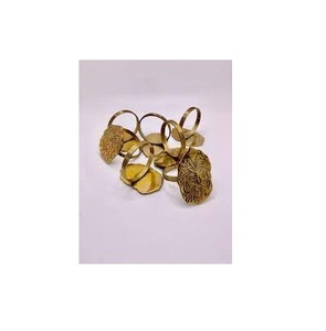 Solid Brass Napkin Ring Latest Mini Bee Design Silver Coating 100% Real Brass Napkin Ring for Wholesale Price - Product Image 4